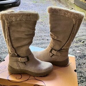 PureSole Amanda Suede Water-Resistant Boot 5 1/2